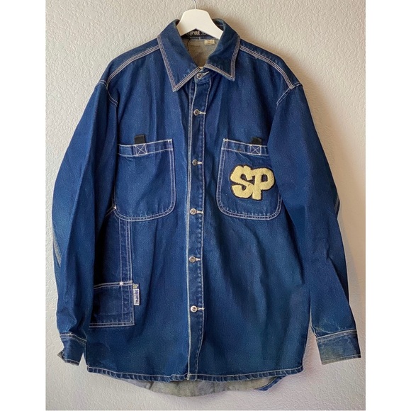 Vintage 90’s / Y2K Southpole Clothing Denim Button Up Jacket, size Large - Picture 4 of 10